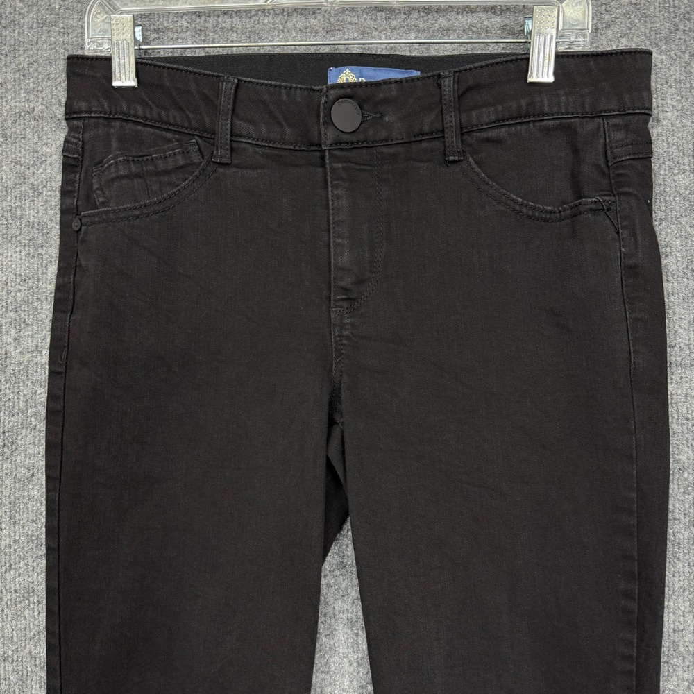 Democracy Jeans Womens 8 Black Bootcut Stretch Ab Solution Tummy Control 32x33 - Picture 2 of 16